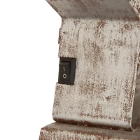 Glitzhome® 8" Marquee LED Star Wooden & Metal Stocking Holder Set