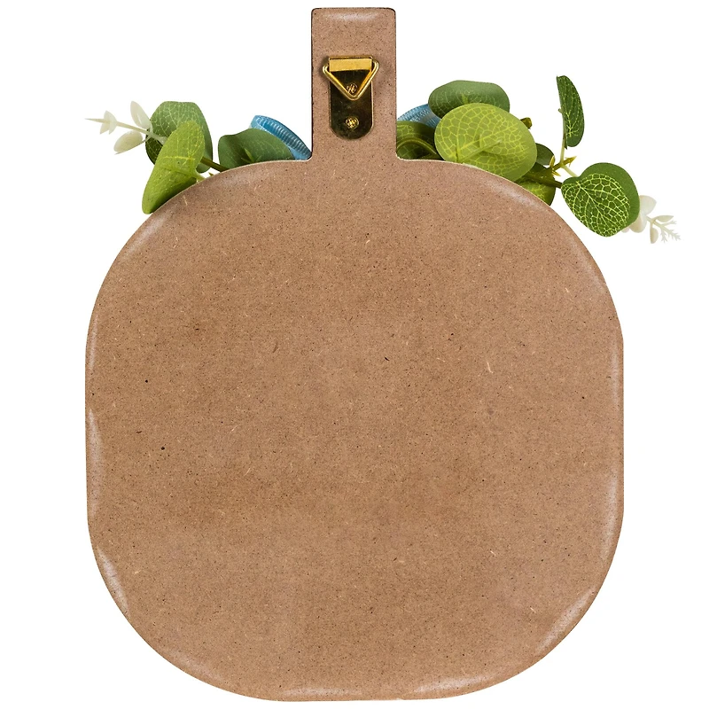 9" Beige Happy Fall Wooden Pumpkin Fall Harvest Decoration