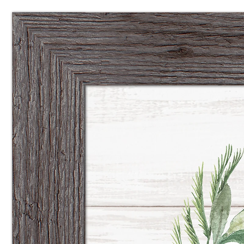 Designs Direct 16" x 16" Santa Dog Western Gray Framed Print