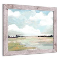 Cloud Landscape 20" x 24" Western White Framed Print