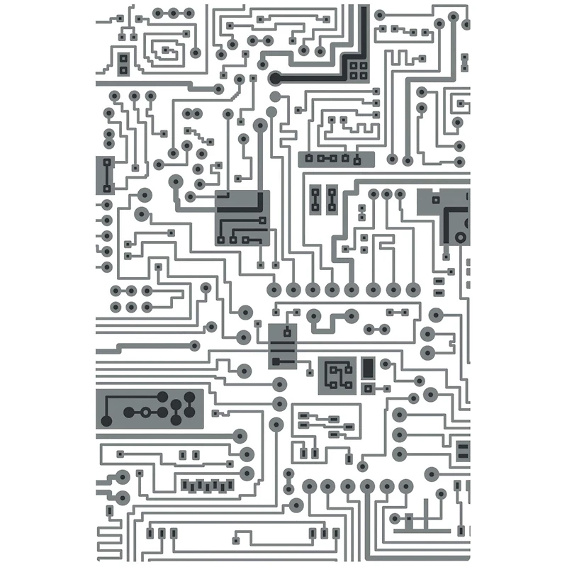 Sizzix® 3D Texture Fades™ Tim Holtz® Circuit Board Embossing Folder