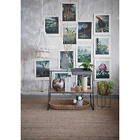 Hello Honey® 16'' Metal and White Marble Console Table