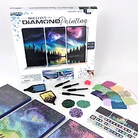 ArtSkills® Brilliant Art Northern Lights Stretched Canvas Diamond Painting Kit