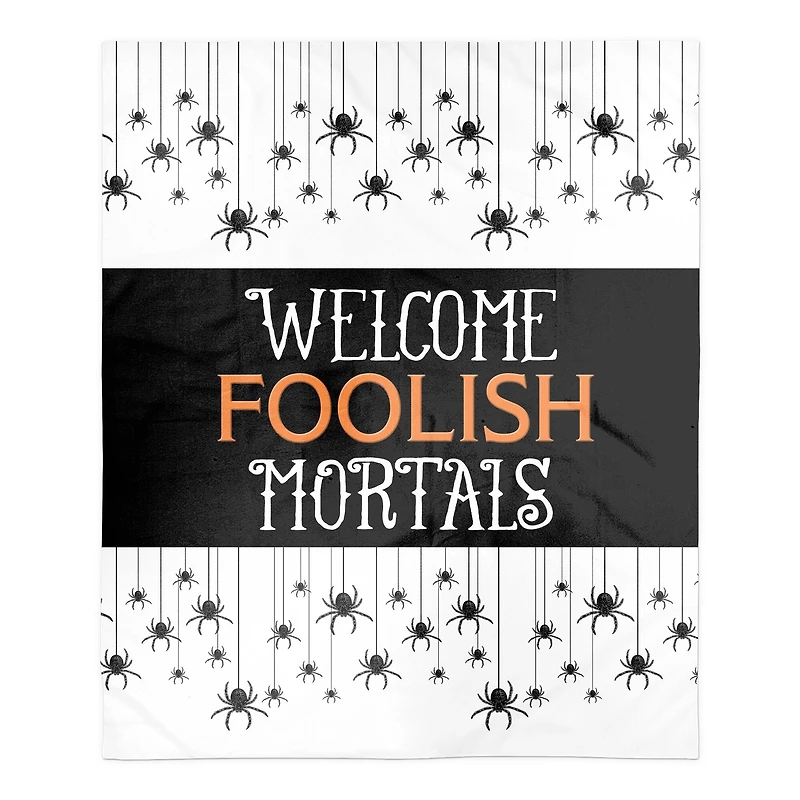 Foolish Mortals Fleece Throw