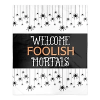 Foolish Mortals Fleece Throw
