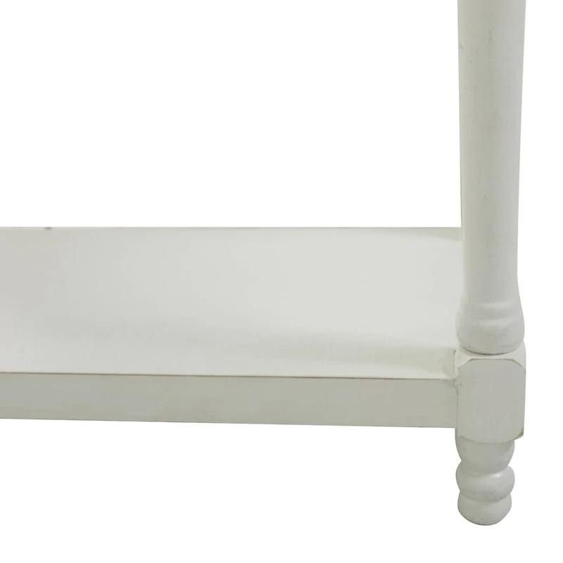 White Farmhouse Shelving Unit, 23" x 13" x 72"