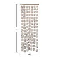 Hello Honey® 58" Natural Handmade Cotton Fabric Wall Hanging