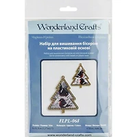 Wonderland Crafts Bird Tree Christmas Ornament Bead Embroidery Kit