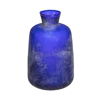 Hello Honey® 9.25" Cobalt Blue Distressed Glass Vase