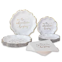 Kate Aspen The Adventure Begins Party Tableware Set, 72ct.