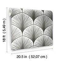 NuWallpaper Amari Gray Peel & Stick Wallpaper