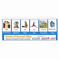 Junior Learning® Double-Sided Parts of Speech Flips, 2ct.
