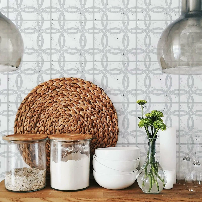 RoomMates Interlocking Circle Tile Backsplash Giant Decals