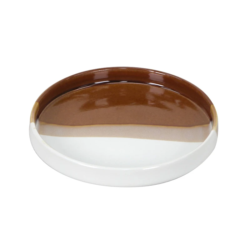 6.75" 2-Tone Ceramic Dinner Plate by Ashland®