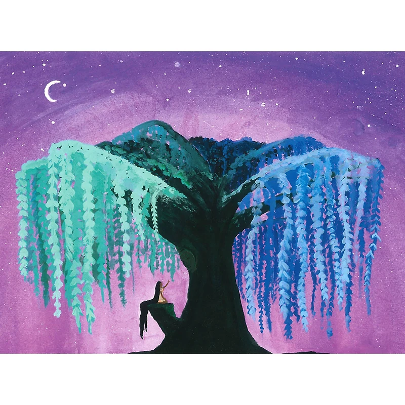 Sparkly Selections Blue Willow Tree by Local Utah Artist Rachel H. Diamond Art Kit