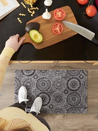 DII® Black Kaleidoscope Tufted Mat