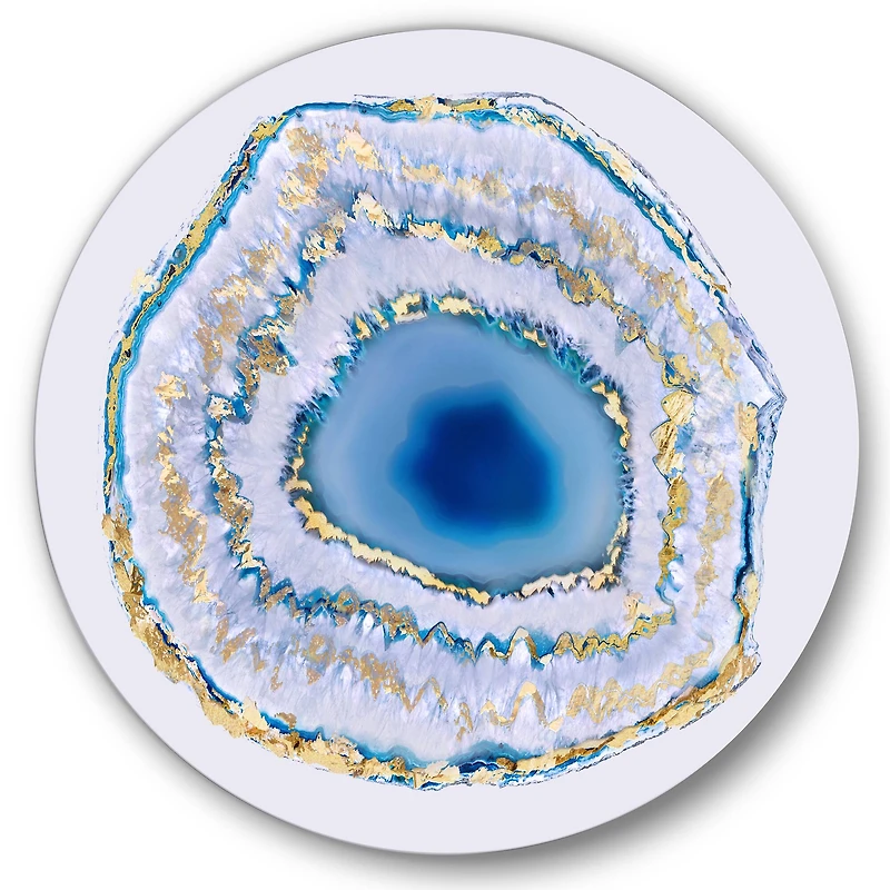 Designart - Golden Blue Agate