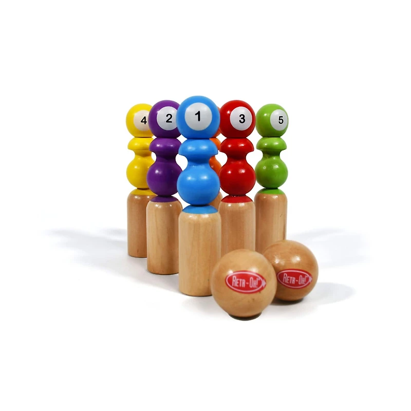 Fun2Give® Retr-Oh!™ Wooden Bowling Game