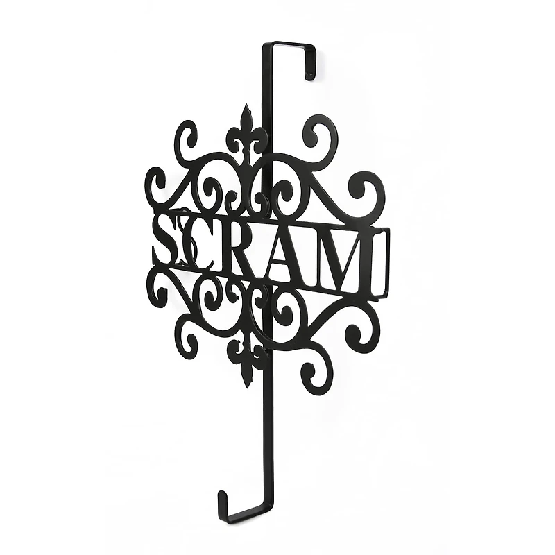 16" Halloween Scram Wreath Hanger
