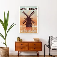 Netherlands Windmill 20" x 30" Canvas Wall Art