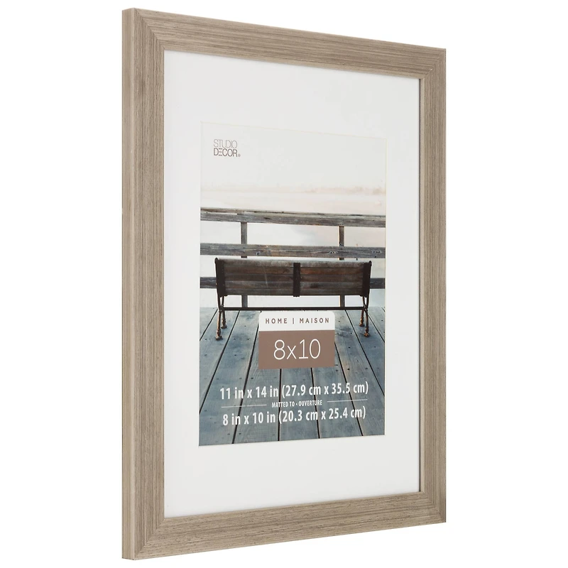 Home 8" x 10" Gray Frame with Mat by Studio Décor®