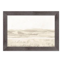 Soft Creamy Landscape Western Framed Print