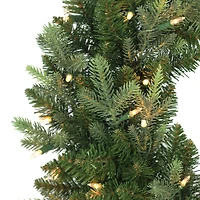 24" Pre-Lit Balsam Fir Wreath