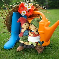 Design Toscano 9.5" Telling Secrets Gnome Statue