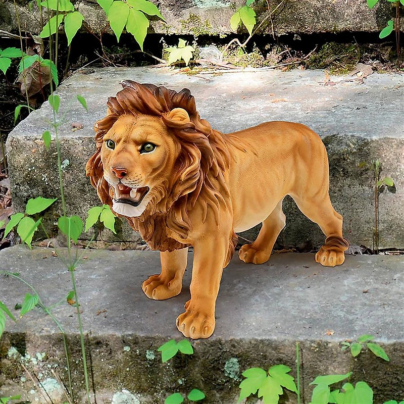 Design Toscano 16.5" Panthera Lion King Garden Statue