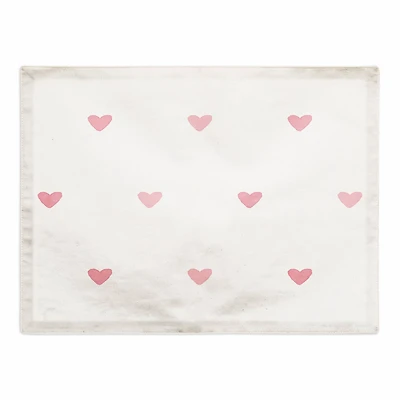 Simple Heart Pattern 18" x 14" Cotton Twill Placemat