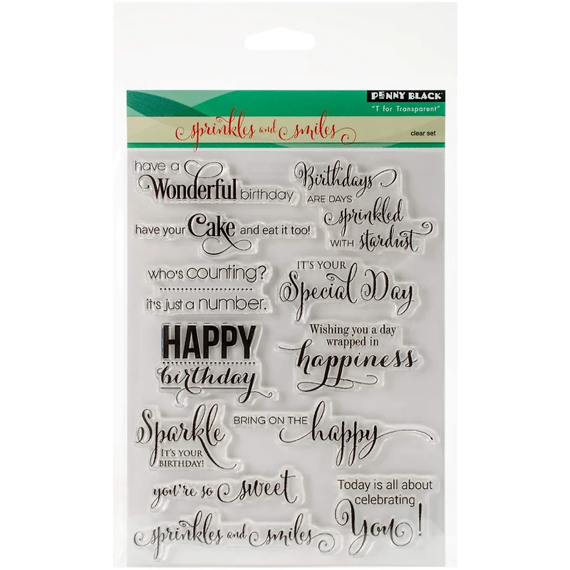 Penny Black Sprinkles & Smiles Clear Stamps