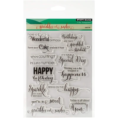 Penny Black Sprinkles & Smiles Clear Stamps