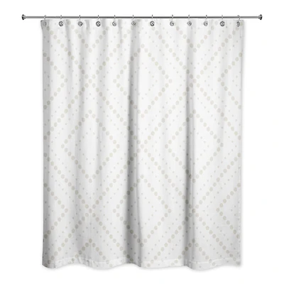 Dotted Diamonds 71" x 74" Shower Curtain