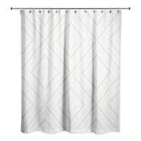 Dotted Diamonds 71" x 74" Shower Curtain