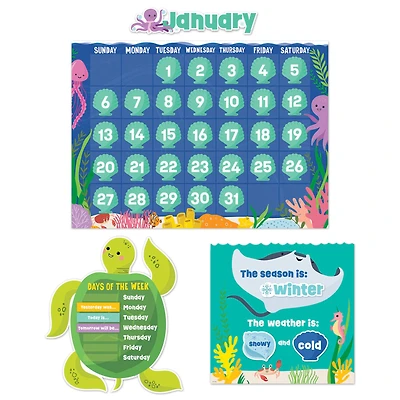 Creative Teaching Press® Sea Friends Calendar Set Bulletin Board Set