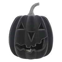 9.5" Flocked LED Jack-O'-Lantern Tabletop Décor by Ashland®