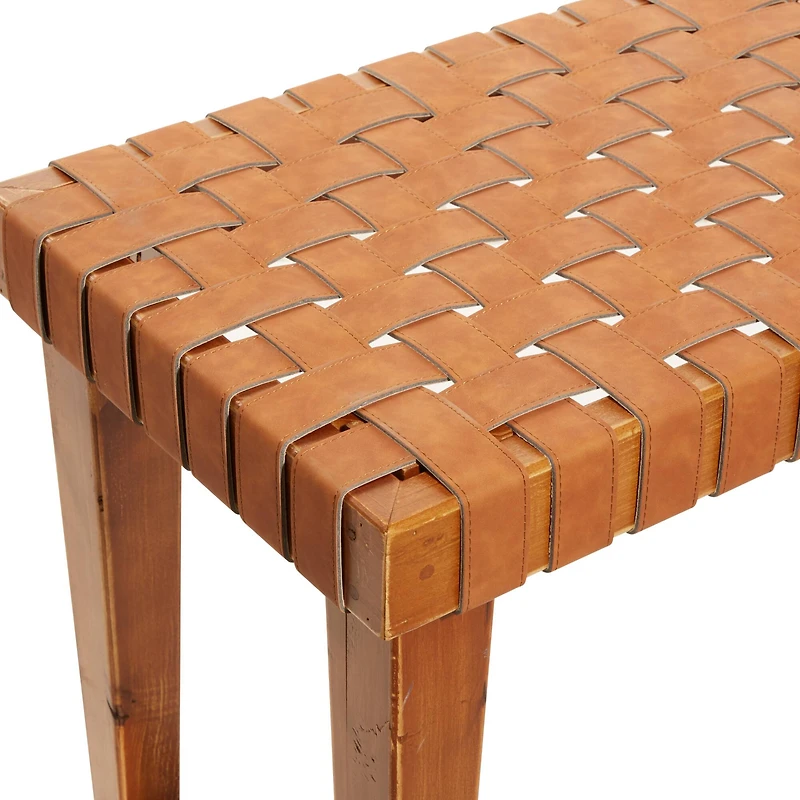 Brown Wood Rustic Bench