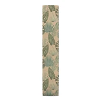 90" Tropical Palm Cotton Twill Runner