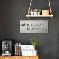Stupell Industries Jesus Keeps Me Going Canvas Wall Art