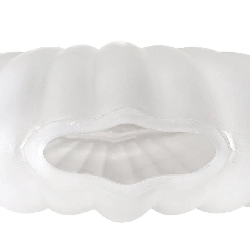 American Art Decor White Sea Scallops Misted Glass Vase Set