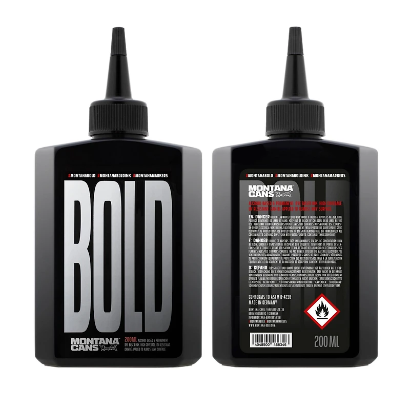 Montana BOLD Ultra Black Ink Refill, 200mL
