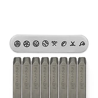 ImpressArt® 6mm Sports Metal Stamps Pack