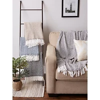 DII® Gray Arrowhead Woven Throw