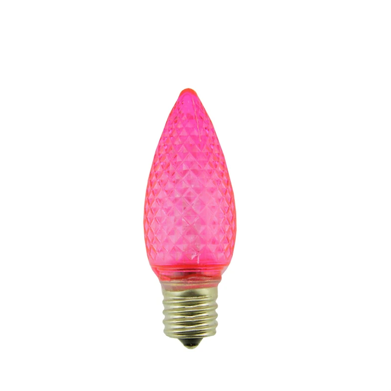Faceted Transparent LED Christmas Replacement Bulbs, 4ct.