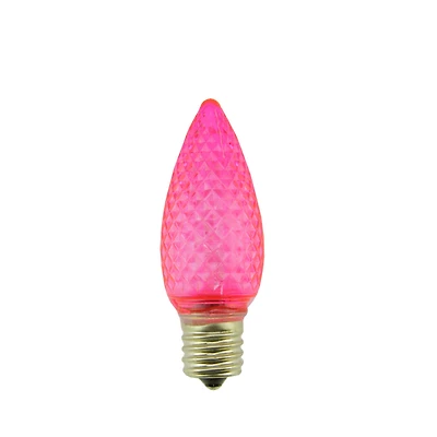 Faceted Transparent LED Christmas Replacement Bulbs, 4ct.