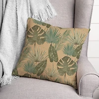 Tropical Palm Throw Pillow