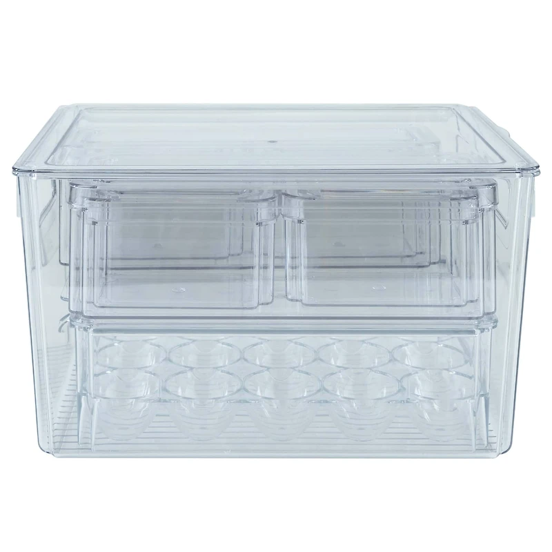 Kitchen Details Clear 8 Piece Refrigerator Organizer Set