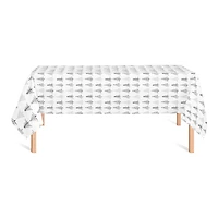 102" Christmas Tree Sketches Tablecloth