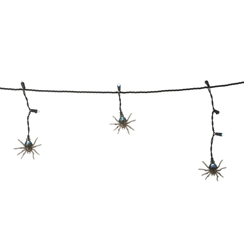 25ct. Cool White LED Icicle Spider Icon String Lights by Ashland®