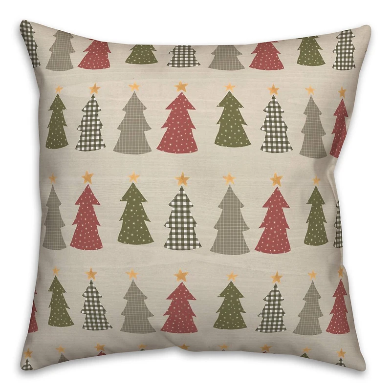 Tree Pattern Throw Pillow